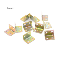 Samurry ✨Hot Sale✨ Car 10 pcs 25x25x16mm 90องศาโลหะขวาวงเล็บชั้นวางสนับสนุน