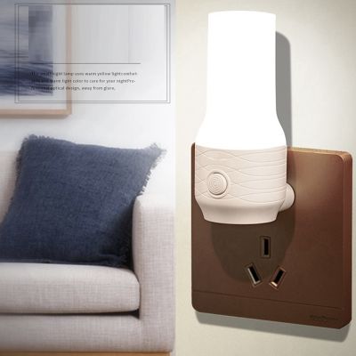 【CC】 Socket Night US Plug-In Bedside Bedroom Reading Book 2 colors Dimming Wall Lamp