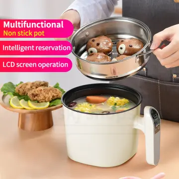 Bear Rice Cooker 2-Cups Uncooked, 1.2L Small Rice Cooker with Non-Stick  Coating