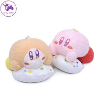 SADSAF จี้รูปสัตว์ ของเล่นเด็ก Kawaii Waddle DEE พวงกุญแจตุ๊กตา ของเล่นยัดไส้ ตุ๊กตาตุ๊กตา พวงกุญแจตุ๊กตาดาวเคอร์บี้ จี้ห้อยกระเป๋า พวงกุญแจเคอร์บี้