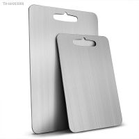 ♤ 304 Multi-Function Stainless Steel Heavy Duty Cutting Board Rectangular Chopping Board For Home Kitchen Kneading Dough