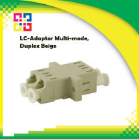 ข้อต่อกลางไฟเบอร์ออฟติก LC-Adaptor Multi-mode, Duplex Beige - BISMON