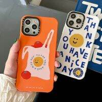 {Chaoke digital branch} การ์ตูนน่ารักตลกนามธรรมตัวอักษรผลไม้เคสโทรศัพท์ยิ้มสำหรับ iPhone 14 11 12 13 Pro Xr Max Xr X 7 8 Plus กรอบซิลิโคนนิ่ม