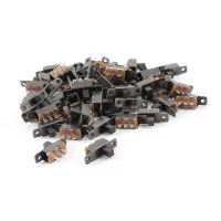 55 Pcs 3 Terminals PCB Mount 2 Position 1P2T Mini Slide Switch