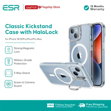 ESR Classic Hybrid Magnetic Case with HaloLock for iPhone 13 and iPhone 14, Magnetic MagSafe, Shockproof Shockproof Military-Grade Protection, Clear