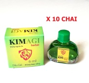 Dầu gió KIM AGI herbal COMBO 10 CHAI - sản phẩm của công ty dược