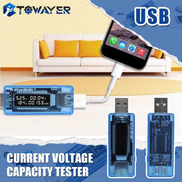 USB Current Voltage Capacity Tester Volt Current Voltage Detect Charger