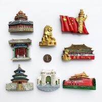 ✥ Souvenir Country Fridge Magnets Moscow Russia France Paris Dubai Travel Commemorative Decoration Refrigerator Metal Magnet