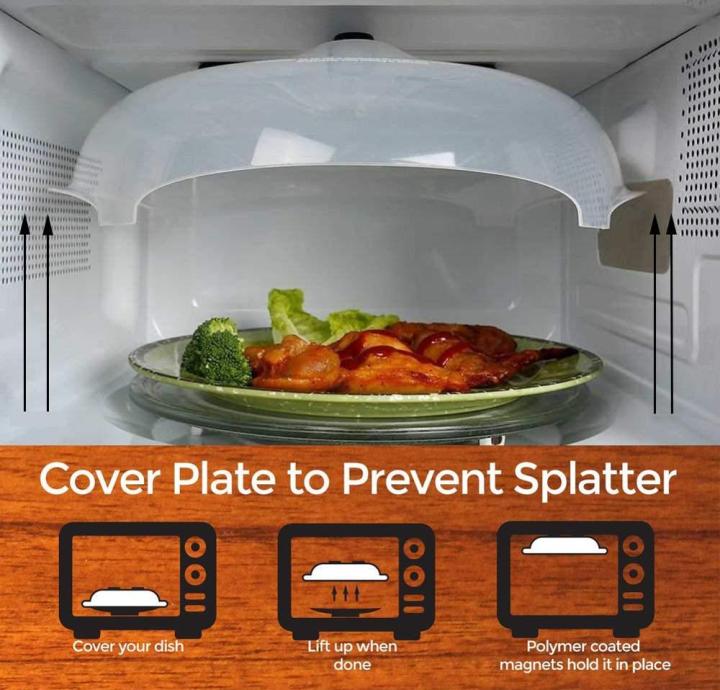 Magnetic Microwave Anti-sputtering Protective Cover - Microwave Food Guard