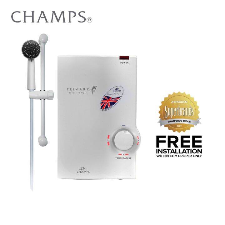 Champs Trimark 3.5 kw Single Point Water Heater White Lazada PH