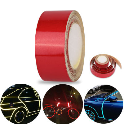 5m*2cm Red Reflective Car Tape Styling Truck Reflective Tape Stickers Film Safety Mark Automobile Self Adhesive reflective film
