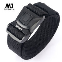 2021MEDYLA Genuine Tactical Belt metal Buckle Military Belt Soft Real Nylon Sports Accessories Men Christmas Gift BLL2035