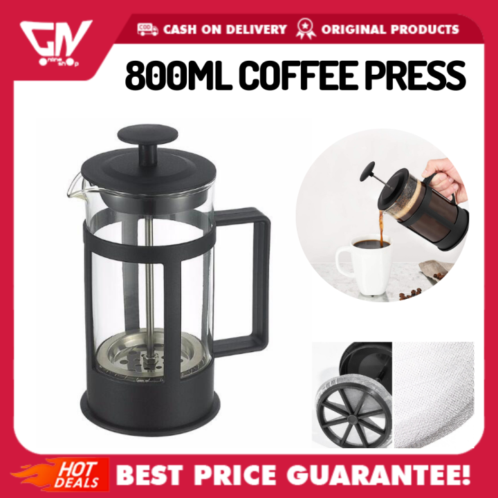 [GN] 800ml Stainless French Coffee Press & Tea Maker, French Press