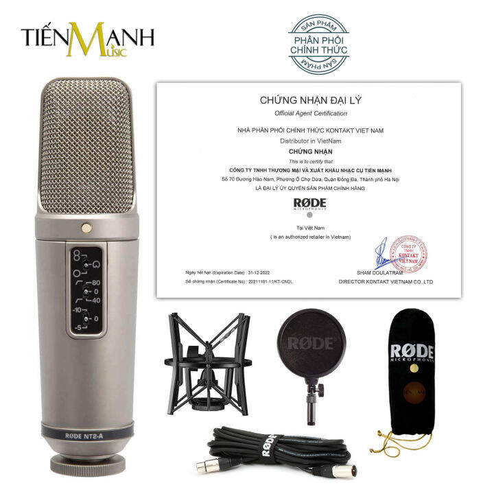 Micro Rode NT2-A Mic Thu Âm Condenser Livestream Phòng Thu Studio Chuyên  Nghiệp NT2 Microphone 3 Hướng Thu NT2A 