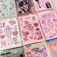 Sharkbang BOBO Glittering Cute Girl Scrapbooking Stickers Idol Kpop Decorative Junk Sticker Journal Korean Full Set Stationery Stickers Labels