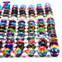 105 Polyhedral Dice Rainbow 15 Complete Sets with Velvet Bag D4 D6 D8 D10 D10 D12 D20 for RPG DND Board Game Best Gift