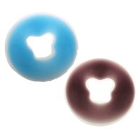 2 Pcs Soft Salon SPA Massage Silicone Face Relax Cradle Cushion Bolsters Pillow Pad Beauty Care M Blue amp; Dark Coffee