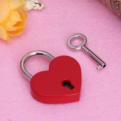 【CC】■  Padlocks Old Antique With Lock for Wedding Jewelry Diary Book Suitcase