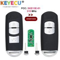 KEYECU Smart Remote Control Car Key for Mazda 2 3 6 CX-3 CX-5 2012 Fob 2/ 3 Buttons - 433MHz - ID83 Chip - Model: SKE13E-01