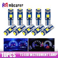 New 10Pcs T5 LED Bulb Car Instrument Lamp W3W W1.2W 12V Led Lights Dashboard Warming Lamp Indicator Wedge Car Interior Lights