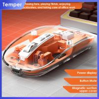 เมาส์โปร่งใส M133อารมณ์สีไร้เสียงบางเฉียบเมาส์แบบออปติคัลบลูทูธเข้ากันได้สามโหมดเมาส์โปร่งใสชาร์จได้เงียบเด็กหญิงแท็บเล็ตแล็ปท็อปสำนักงาน