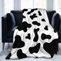 【IN STOCK】 Cow Print Flannel Ultra-Soft Micro Fleece Blanket for Bed Couch Sofa Air Conditioning Blanket