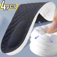 ●卍 Latex Sport Insoles for Men Women Soft High Elasticity Memory Foam Insoles Insert Shoes Pads Breathable Massage Cushion Pad