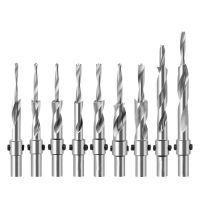 งานไม้ Countersink Drill Bit รูปแบบสกรูสองขั้นตอนพร้อม Double Hole Opener Bit เหล็กความเร็วสูงสลัดเจาะขั้นตอน Drill Bit