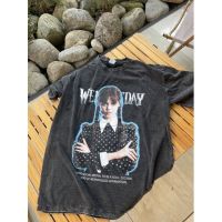 พร้อมส่ง?เสื้อยืดโอเวอร์ไซส์ ผ้าฟอกวินเทจ Wednesday