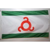 Apedes Republic of Ingushetia Russia Flag 150X90CM 100D Polyester Vivid Color Digital Printing Outdoor Indoor Wholesale