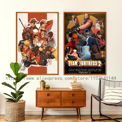 Team Fortress 2 Pyro Face Decoration Art Poster-ของขวัญส่วนบุคคล-Modern Bedroom Decor-โปสเตอร์ผ้าใบสำหรับแฟนๆ