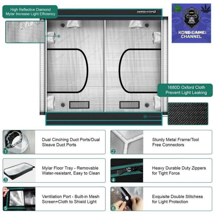 พร้อมจัดส่งฟรี-hot-sale-ส่งฟรี-mars-hydro-grow-ขนาด-240x240x200-tent-เต๊นท์ปลูกต้นไม้-ผ้า-1680dมีบริการเก็บเงินปลายทาง