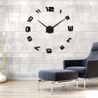 [COD] Oversized creative living room digital wall clock art personality diy background mute watch