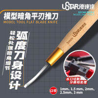 Ustar UA90501-505 1.0มม.-3.0มม. ใบมีดแบนมีดรุ่น Building Tool พลาสติกรุ่น Craft Tool สำหรับทหารรุ่น DIY Accessories