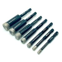 5 ~ 16mm Hex Handle Vaccum Brazed Diamond Dry Drill Bits Set Hole Saw Cutter สําหรับหินอ่อนหินแกรนิตเซรามิกแก้วกระเบื้องหินหลุมเปิด