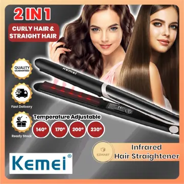 Kemei infrared hair outlet straightener