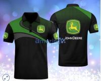 personalized name John Deere Logo 3d polo shirt