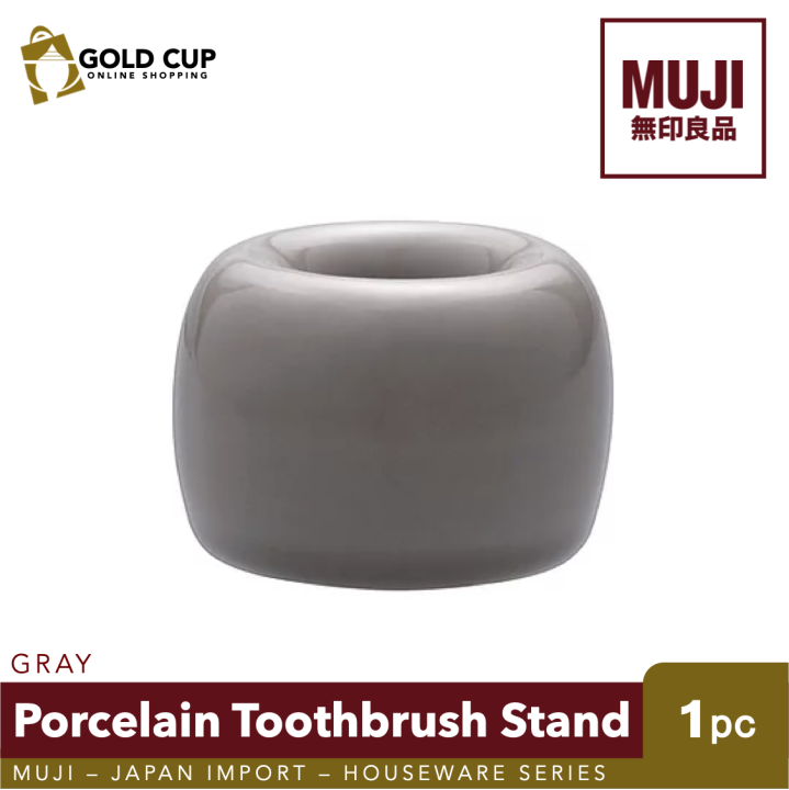 MUJI Porcelain Toothbrush Stand (Gray) Houseware Lazada PH