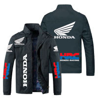 2021 Autumn Winter Mens Jacket Honda Car Wing HRC Racing Print Jacket Windbreaker Motorcycle Jacket Honda Mens Clothing Coats