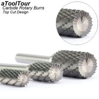 Top Cut สไตล์ A แกะสลักเครื่องบดเครื่องมือขัดทังสเตนเหล็กโรตารี่แฟ้มคาร์ไบด์ Burr Milling Cutter เจาะสำหรับโลหะ3-16มม.