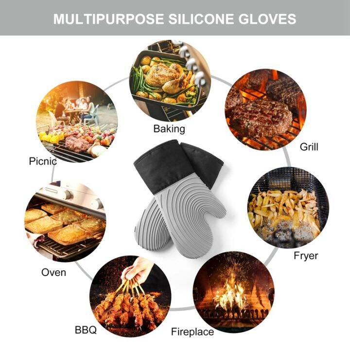 silicone-oven-mitts-heat-resistant-thick-oven-gloves-waterproof-mitts-1-pair-with-1-silicone-brush-kitchen-mitts