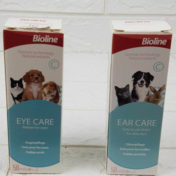 Bioline Eye Care Ear Care ทำความสะอาด แมว และสุนัข 50 ml. Lazada.co.th
