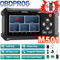 OBDPROG 501โปรแกรมเมอร์กุญแจรถ OBD2เครื่องมือวิเคราะห์ Wifi กุญแจรีโมทโท I Mmobilizer IMMO อ่านรหัส EEPROM รหัส Pin การเขียนโปรแกรมชิปคัดลอก OBD 2สแกนเนอร์สำหรับรถทั้งหมด