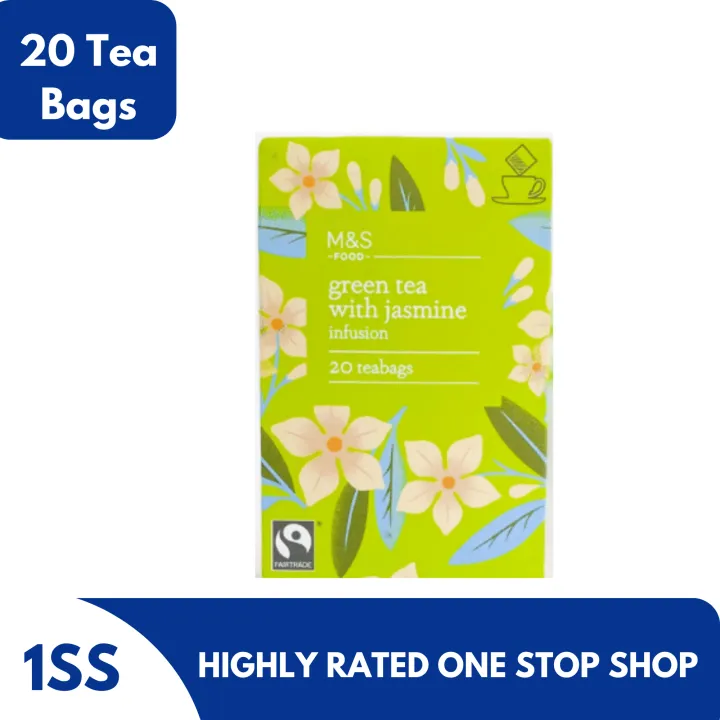 M&S Green Tea with Jasmine Infusion, 20 Tea Bags Lazada PH