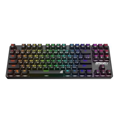 KEYBOARD (คีย์บอร์ด) SIGNO E-SPORT KB-761 MAIDEN (BLACK) (BLUE OPTICAL SWITCH - RGB - EN/TH)