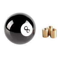 【LZ】▬  8 Eight Pool Billiard Ball Gear Shift Knob Adapter Universal Vehicle AT/MT Shifter Lever Head With M8 M10 Threaded Black Acrylic