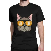 Bitcoin Dog Crypto Design For Btc Trader And Lover T Shirt Pure Cotton Tshirt Tee Shirt Clothes