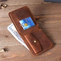 Vintage Cow Leather Mens Wallet Multi-card Slots  Card Wallet with Small Coin Pocket Wallets for Men Crazy Horse Leather