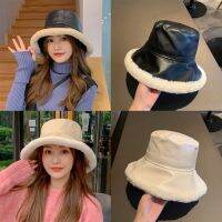 หมวกแก๊ปหนาอุ่นฤดูหนาว SERENDI ลำลองผ้ากำมะหยี่ Topi Bucket หมวกชาวประมงหมวกปานามา