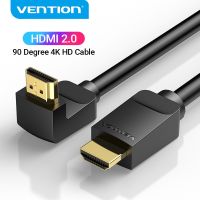 【DT】Vention HDMI Cable 4K HDMI 2.0 Cable HDMI 90/270 Degree Angle Adapter for Apple TV PS4 Splitter Video Audio 90 Degree HDMI Cable  hot